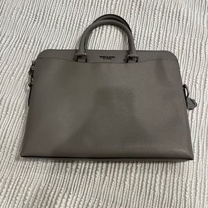 Coach Men’s Business Laptop Bag Crossbody Gray